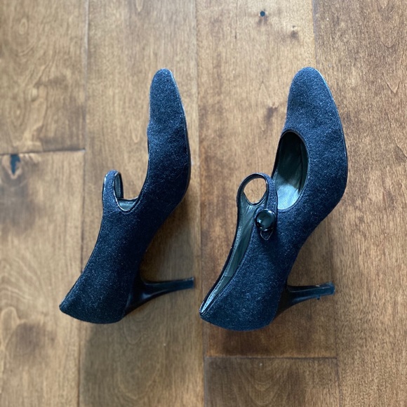 Ann Taylor LOFT | Black Suede High Heels - Picture 4 of 5